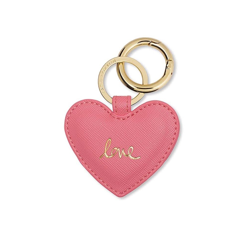 2/$20 NWT Love heart keychain pink Katie Loxton